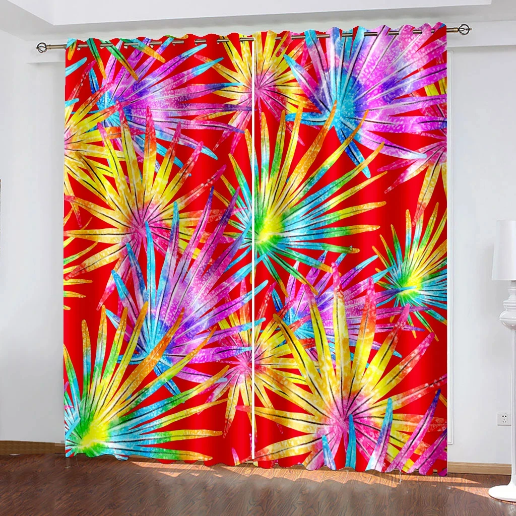 Abstract Kaleidoscope Texture Blackout Window Curtain for Bedroom Living Room Bathroom Kicthen Door High Shading New Pattern