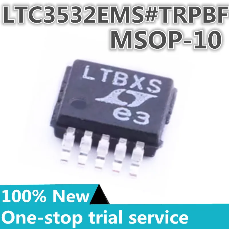 2-100PCS %New original LTC3532EMS#PBF LTC3532EMS#TRPBF Silkscreen LTBXS package with MSOP-10 DC/DC converter power management