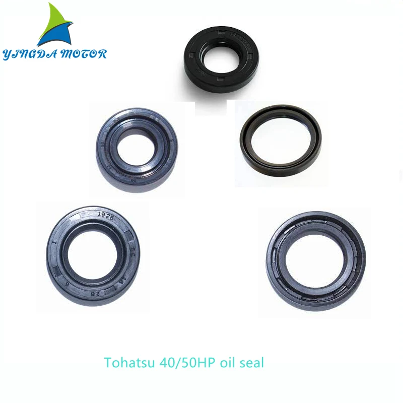 3C8-00121-0，334-00122-0，3C8-01215-0，3C8-60223-0，Oil Seal for Tohatsu Outboard Boat Part 2T 15/18HP Crankshaft/Water Pump/Blade