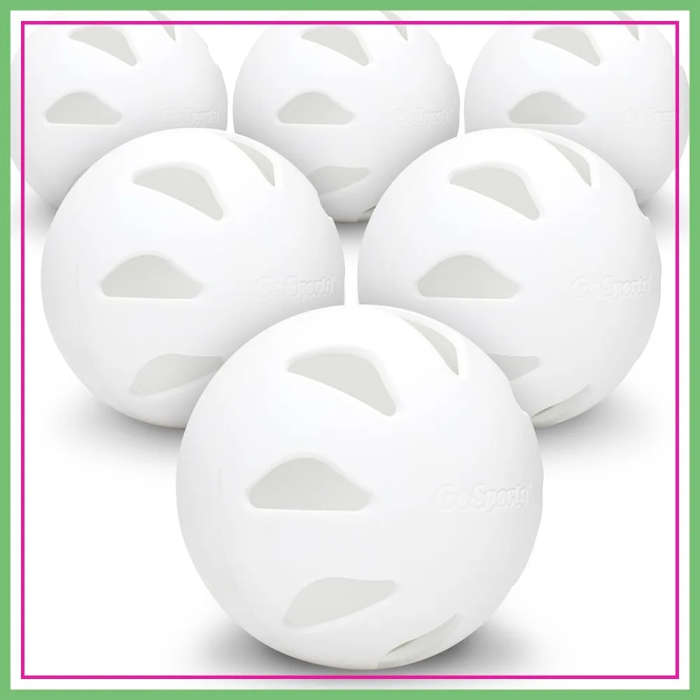 

GoSports LotBall AIR Plastic Baseballs - 6 Pack for Practice