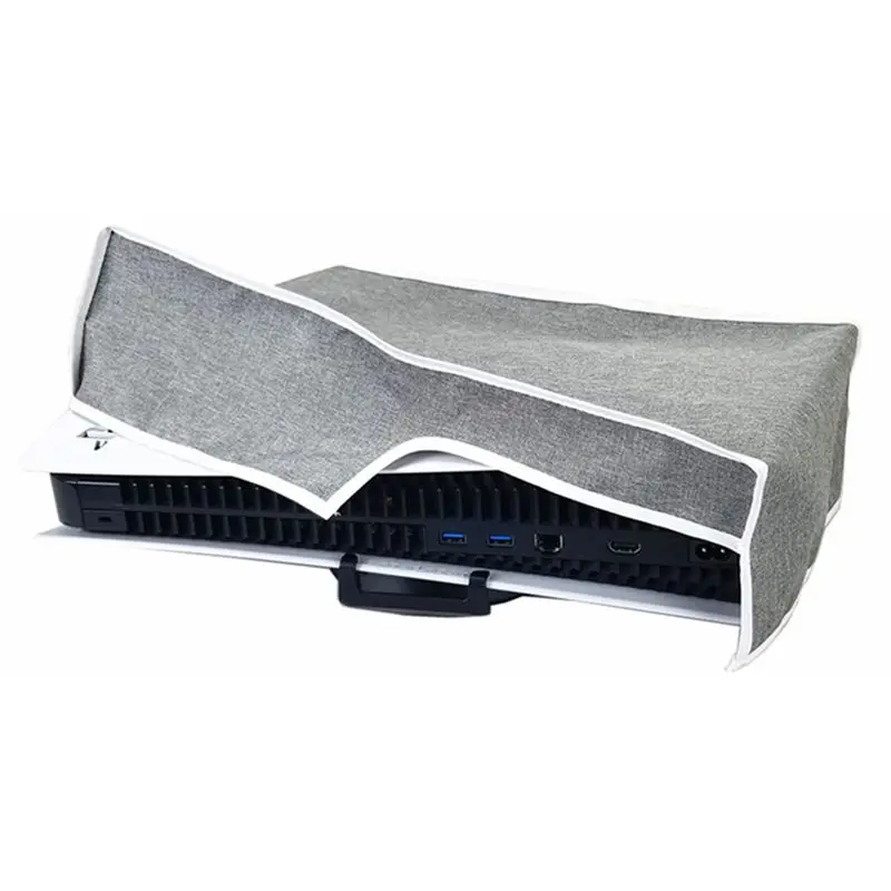 A33T 2X Horizontal Dust Proof Cover for PS5 Console, Protective Case Gaming Accessories Gray - view 5