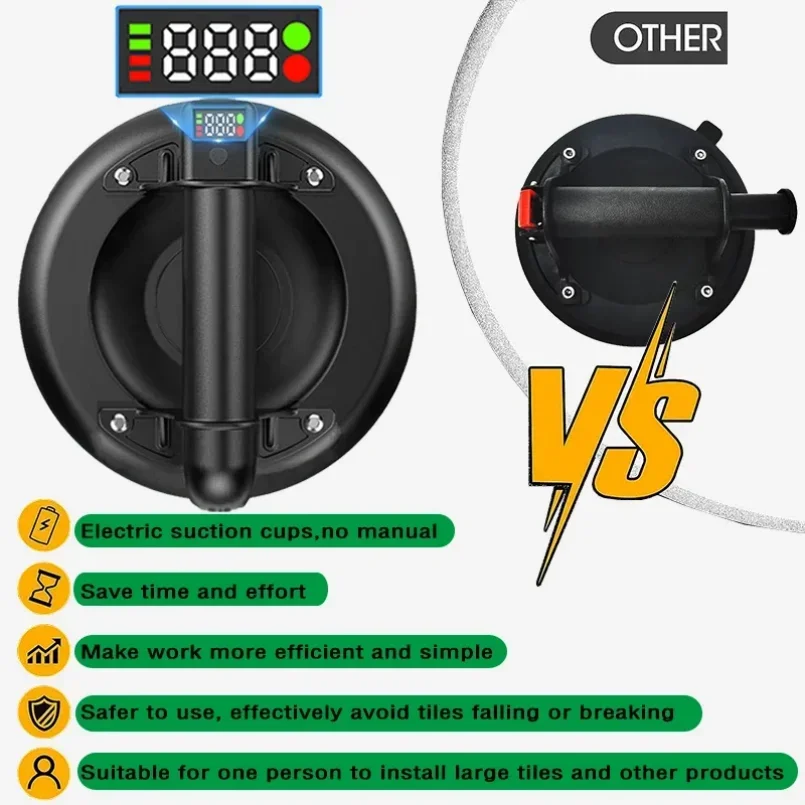 كوب شفاط المكنسة الكهربائية عالي الجودة 8 بوصة ثلاث طبقات من أدوات الرفع الثقيلة المطاطية لبلاط السيراميك الزجاجي #4