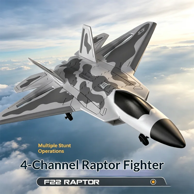 

Радиоуправляемый самолет F22 Raptor New BM31, четырехканальный, с бесщеточным двигателем, модель истребителя с фиксированным крылом для начинающих.