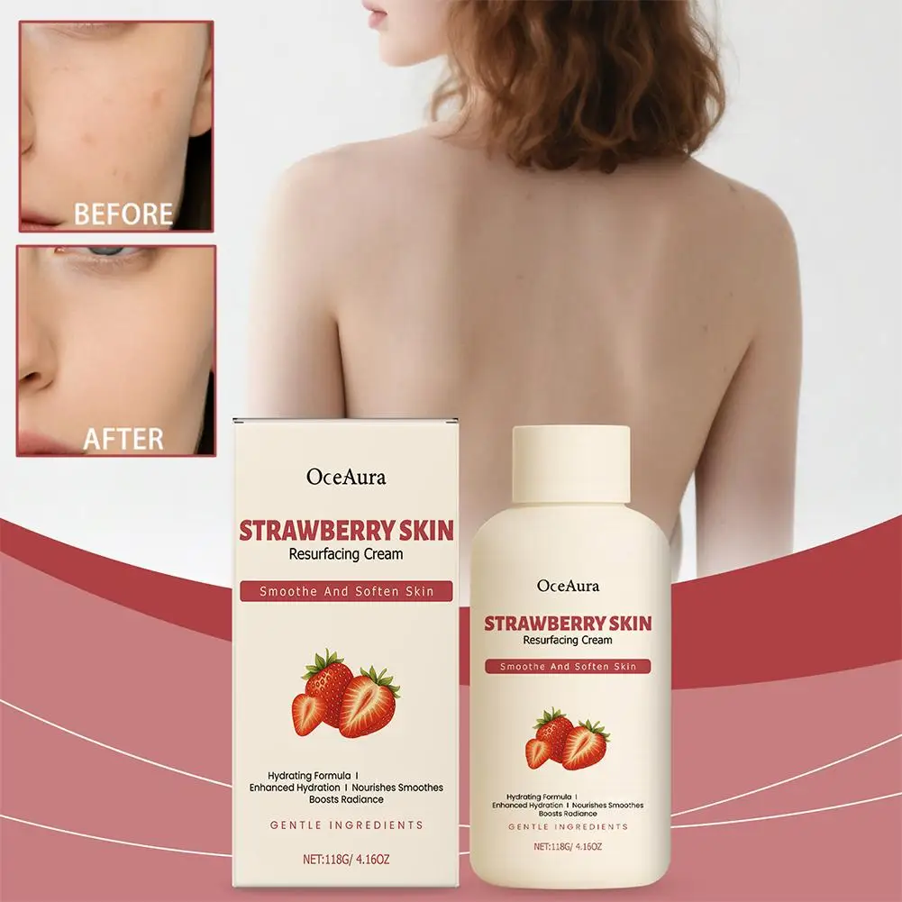 Crema renovadora de fresa, rejuvenecimiento, vitamina E para renovación de la piel, nutrición profunda, crema reafirmante reafirmante para la piel suave L7D1