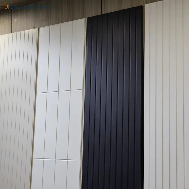 custom.Stylish 3d Art Linear Grooved Interior Wall Panels Colourful Fiber Cement Board Store Restaurant