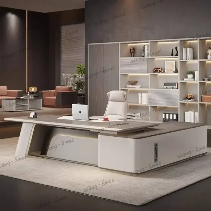 FG Executive Strong Office Desks Designer Vintage Corner Drawers Office Desks Modern Luxury Cheap Schreibtisch Work Station Tabl