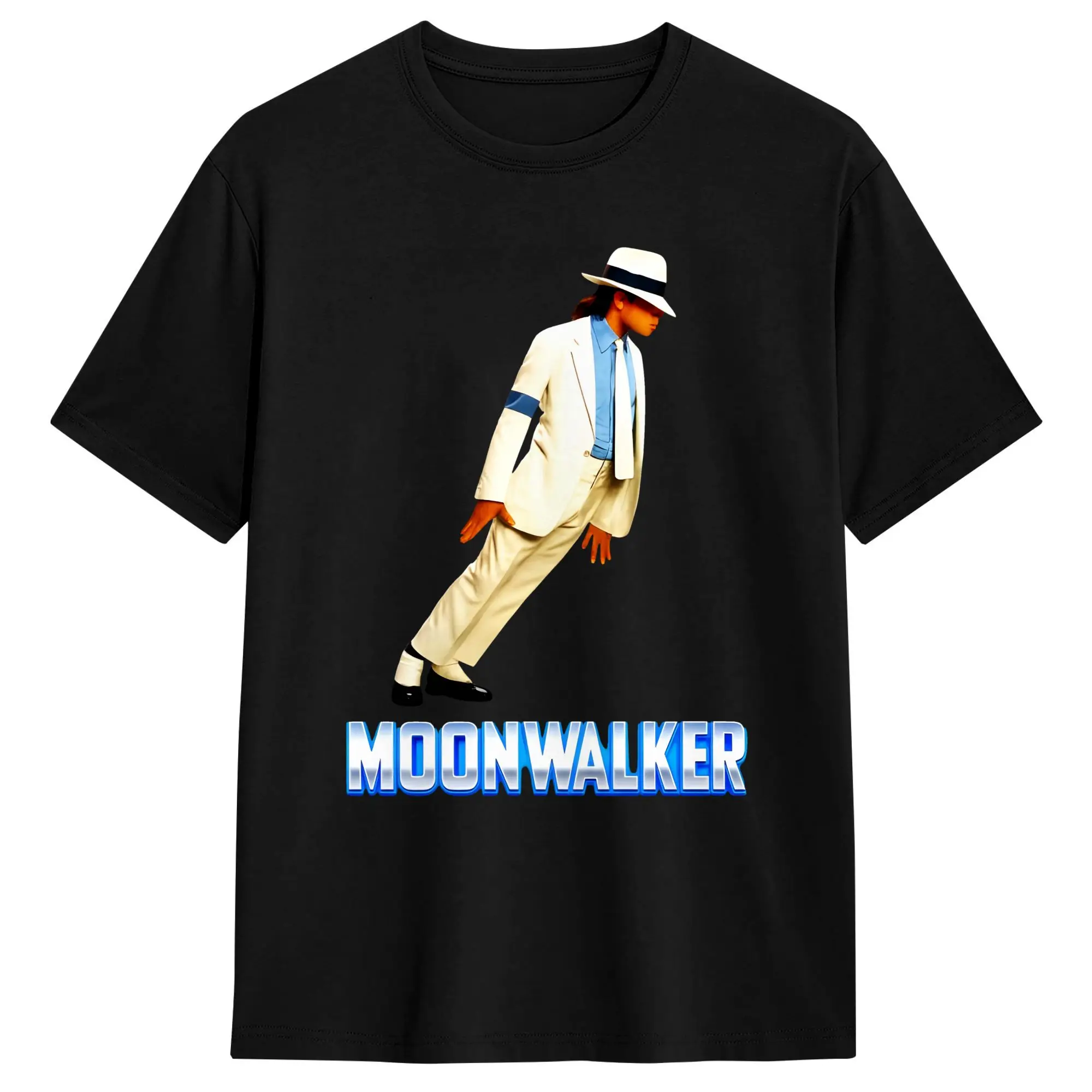 M-Michael J-Jackson Moonwalker Fan Art T-Shirt Beach  Y2K Basic T-Shirts 100 Cotton Harajuku Tee Shirt For Men Loose Tops