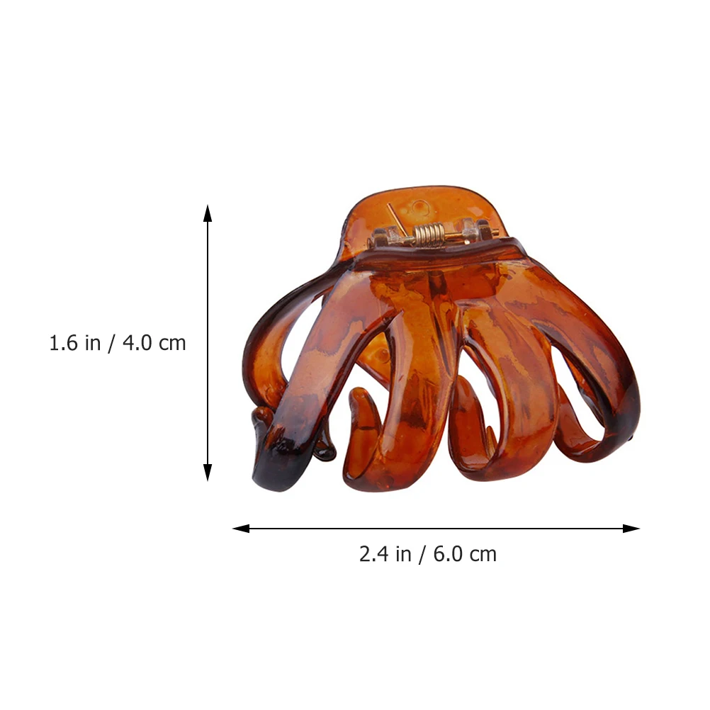 

9 Pcs Octopus Clips 6cm Black Green Red Non Slip Damage Free Women Hair Claw Accessories for Prom Party Wedding Daily Use Hair