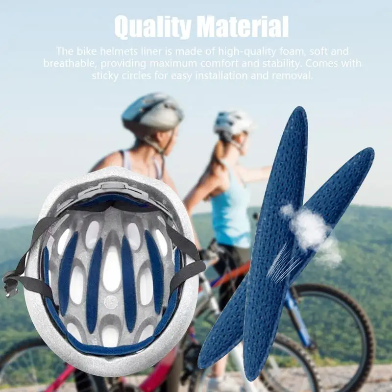 Helmets Padding Ventilated Soft Bicycle Helmets Inner Pads Bicycle Replacement Sponge Padding Supplies Helmets Protection 2023