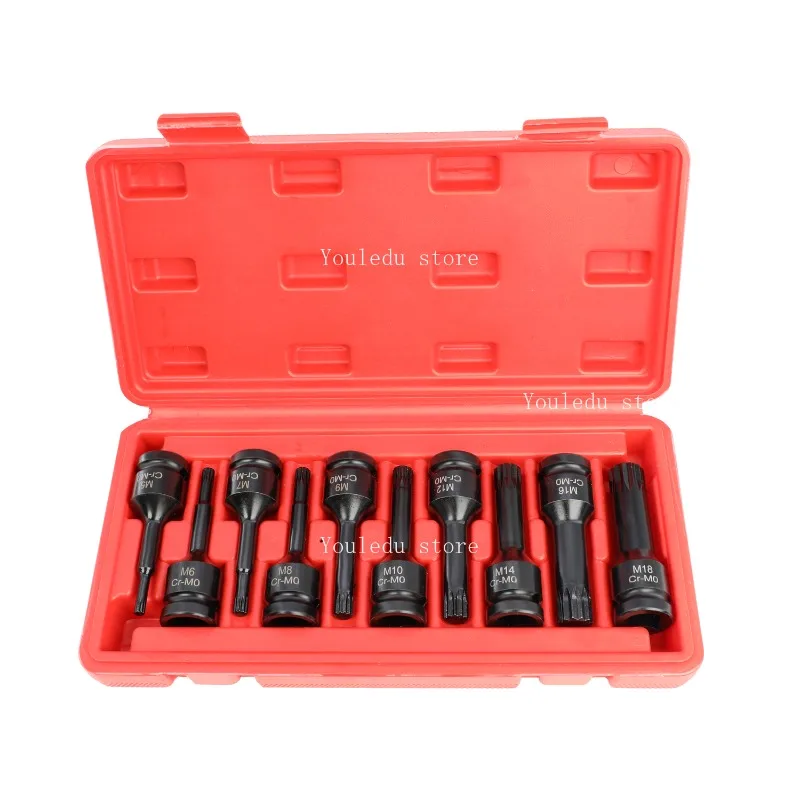 Suitable for M5 M6 M8 M9 M10 M11 M12 M14 M16 M18 internal twelve corner plum wrench 1/2 socket
