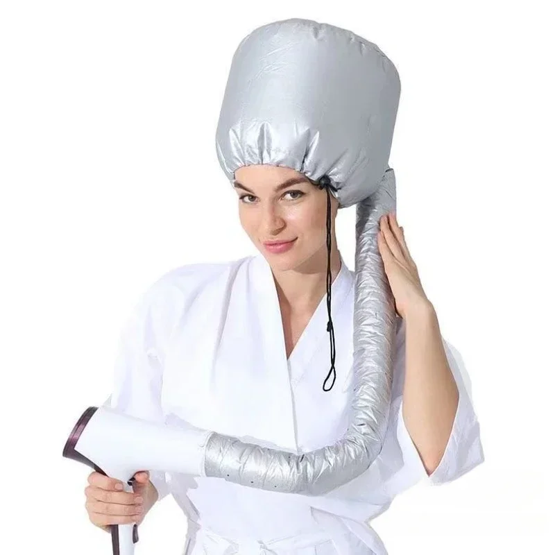 1PC Portable Soft Hair Drying Cap Bonnet Hood Hat Womens Blow Dryer Home Hairdressing Salon Supply Adjustable Accessory