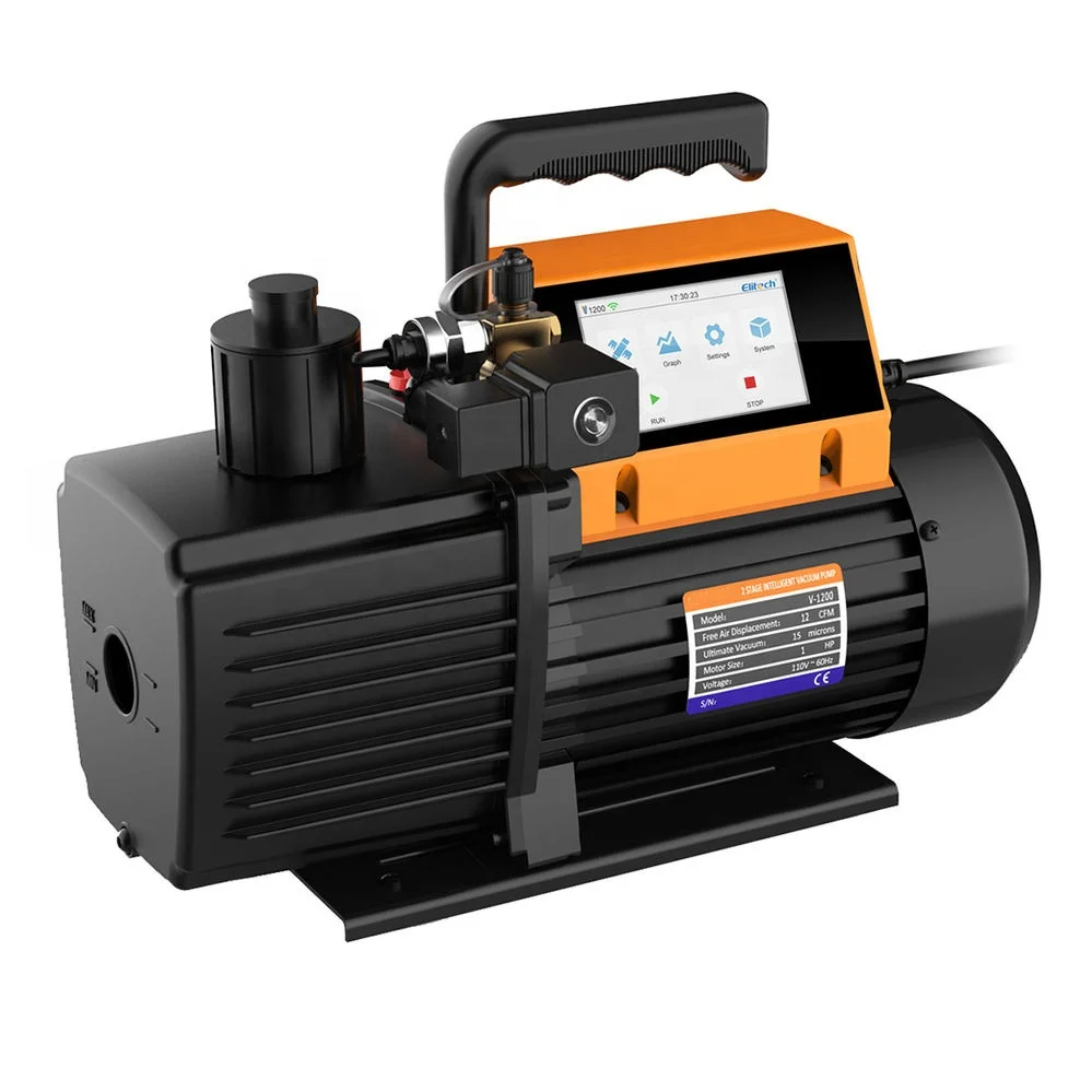 

12 CFM Vacuum Pump 2 Stage Intelligent HVAC Vacuum Pump App Control R410a for Air Conditioner Refrigerant Air Tool