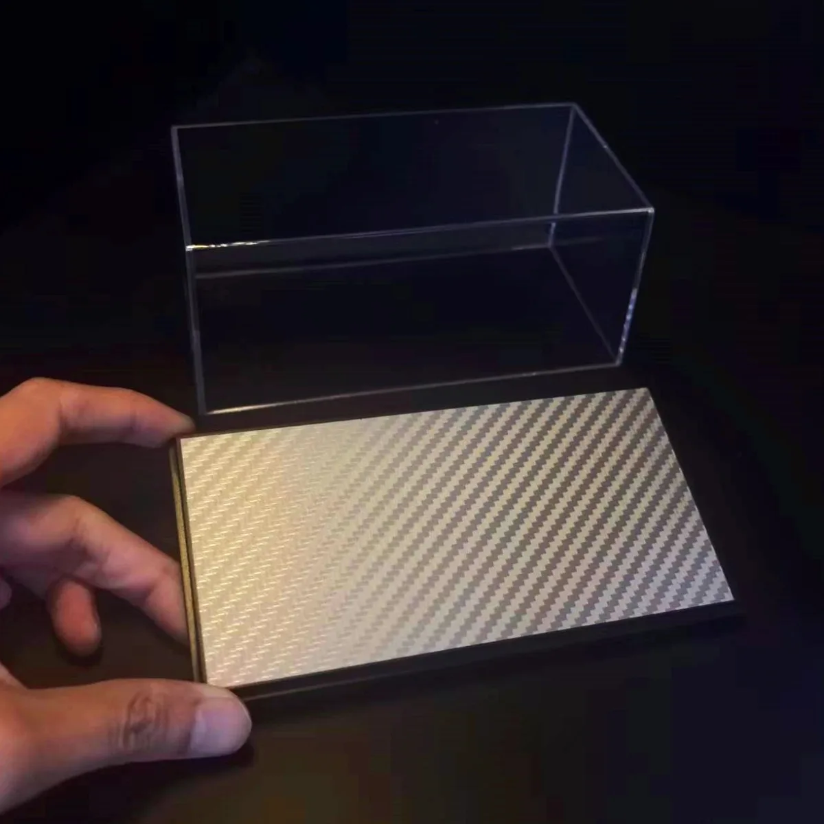 Acryl Display Box 5.8 "x2.8" voor Schaal 1:43 1:64 1:87 Auto Model Collectible Storage Case Figuur miniatuur DIY Gebouw Diorama