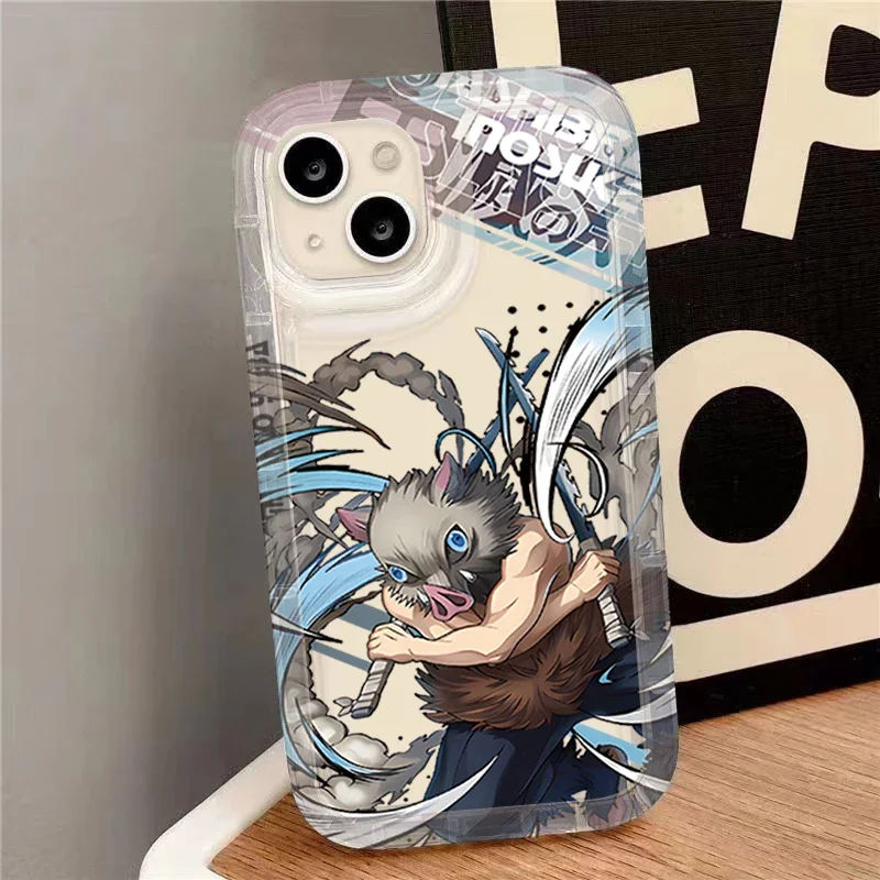 Anime Demon Slayer Clear Phone Case for Samsung Galaxy A15 A55 A05 A05S A14 A24 A13 A23 A73 A12 A22 A32 A52 A52S A72 A31 A51 A71