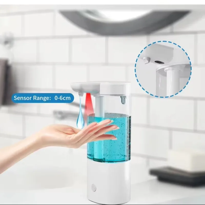 STLF 13.5oz 400ml G1 Wall Mount Automatic Hand Sanitizer Dispenser Detergent Gel Liquid Touchless Wall Soap Dispenser for Bathro