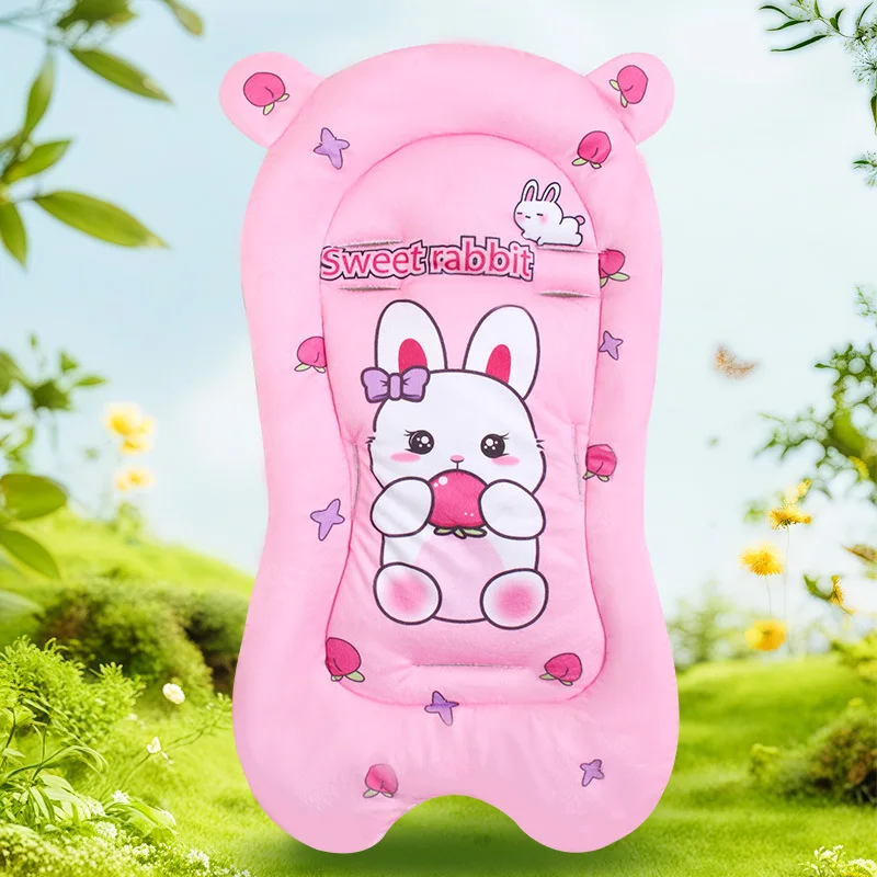 Soft Cartoon Animal Stroller Pad Cute Dinosaur Duck Rabbit Cotton for 0-4 Years Baby Children Pram Seat Cushion Accessory