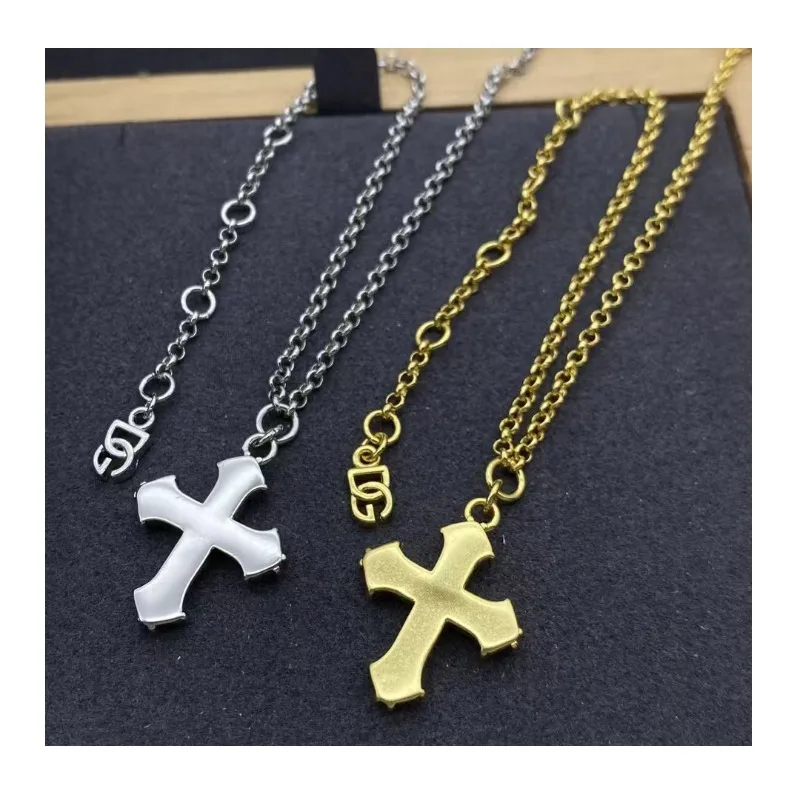 

Early Spring New High Version Du Family Simple Necklace Letter Retro Court Style Necklace Female
