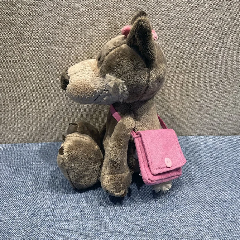 Schattige kleine Wolf Woody pluche pop, grote boze Wolf paar rugzak, Wolf pop speelgoed, slaappop, festivalcadeau