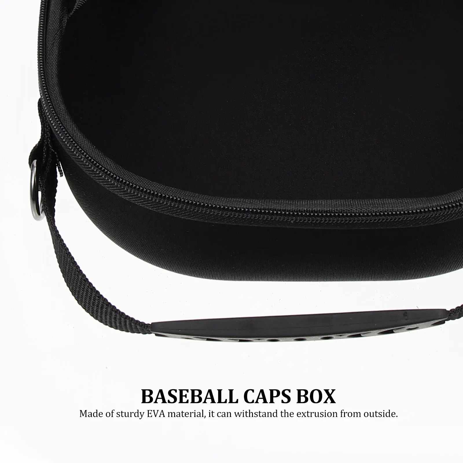 

Eva Baseball Hat Case With Handle And Ventilation Travel Caps Carrier Protective Storage Box For Hat Organizer Rack Black