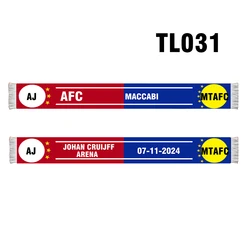 145*18 cm Size Maccabi MTAFC Match Scarf for Fans Double-faced Knitted TL030