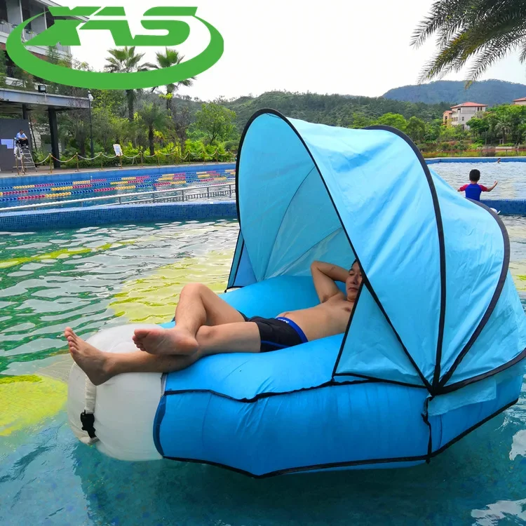 New camping barbecue inflatable sofa bed, outdoor lazy inflatable sofa, beach sleeping bag bed, easy to carry camping equipment