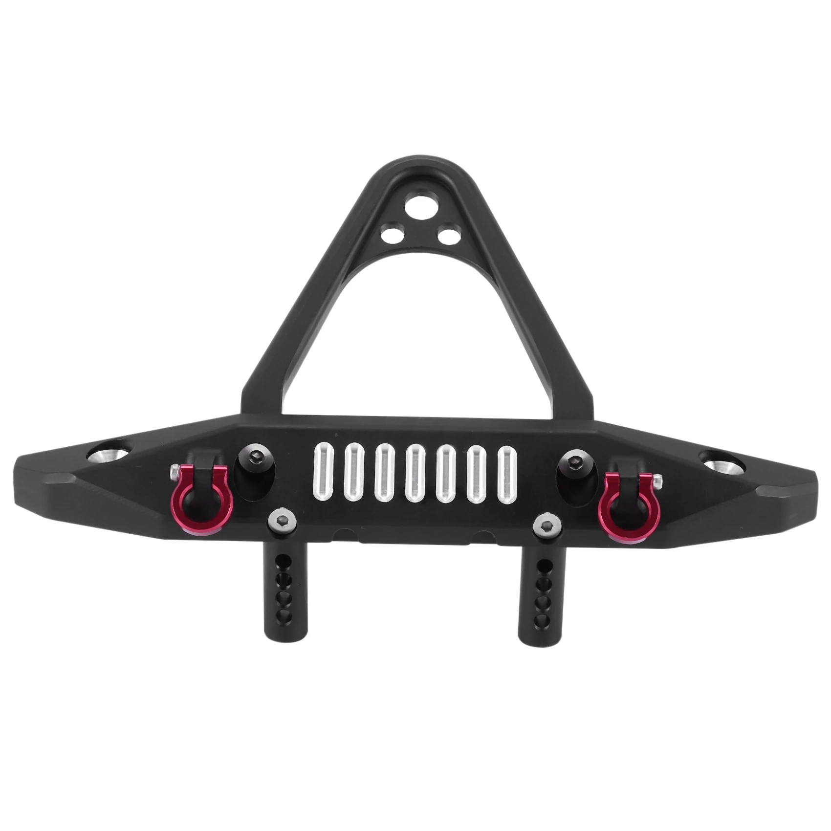 

Metal Front Bumper with Tow Hook LED Lights for Axial SCX6 AXI05000 JEEP JLU 1/6 RC Crawler Car Upgrades Parts,1