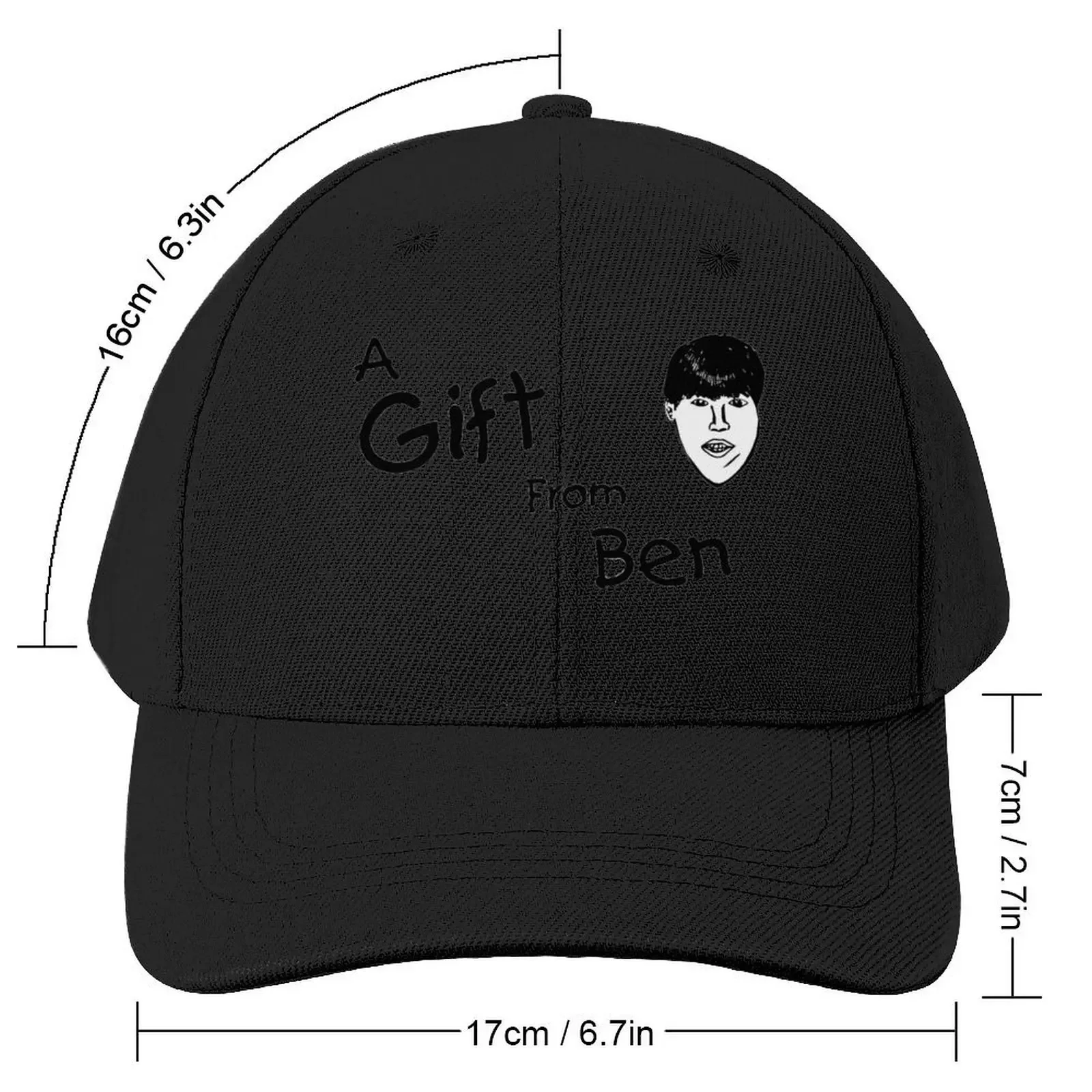 A Gift From Ben Baseball Cap hiking hat Sunscreen Custom Cap Wild Ball Hat Men's Hats Women's