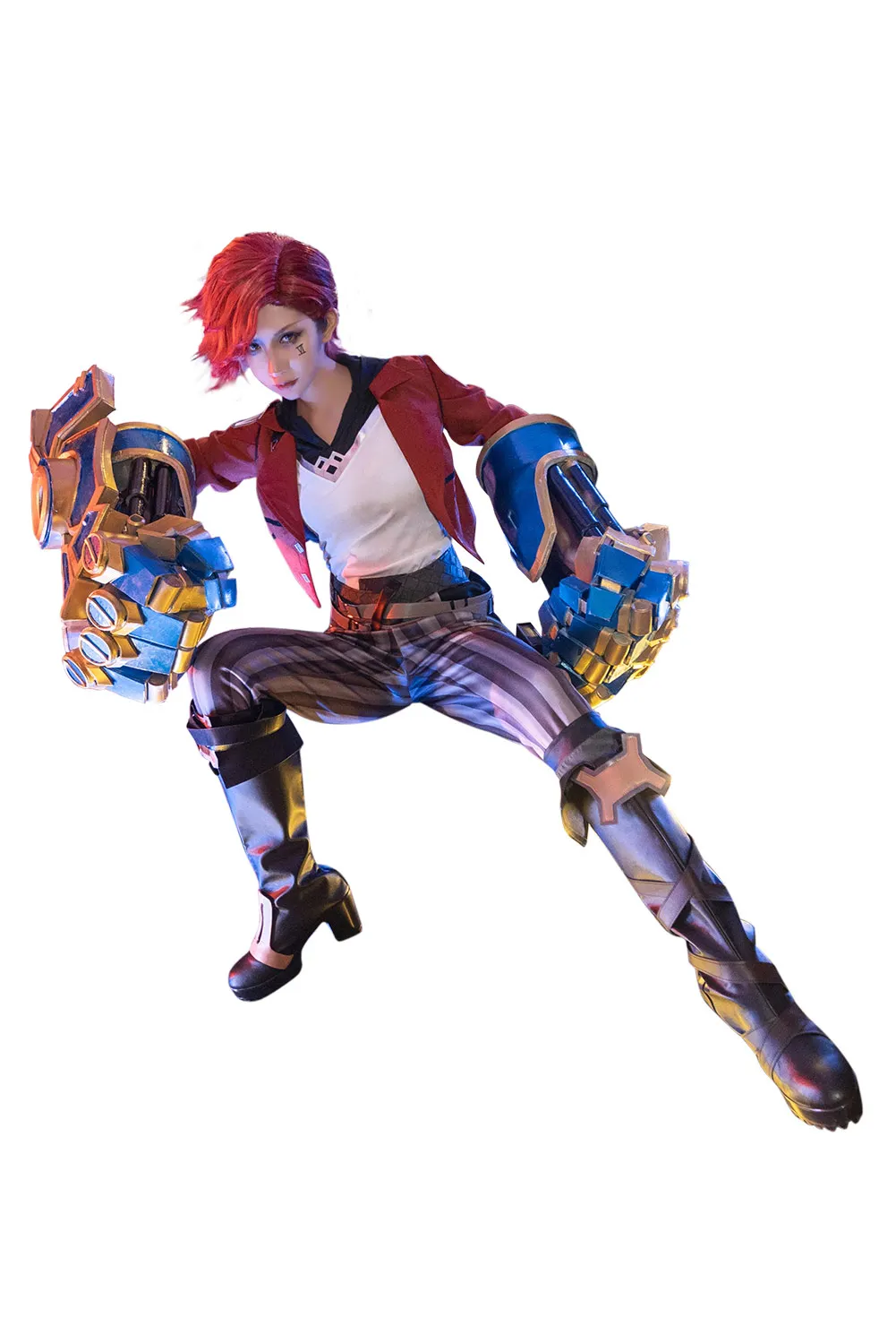 

Arcane: LOL Vi The Piltover Enforcer Cosplay Costume Outfits Halloween Carnival Suit