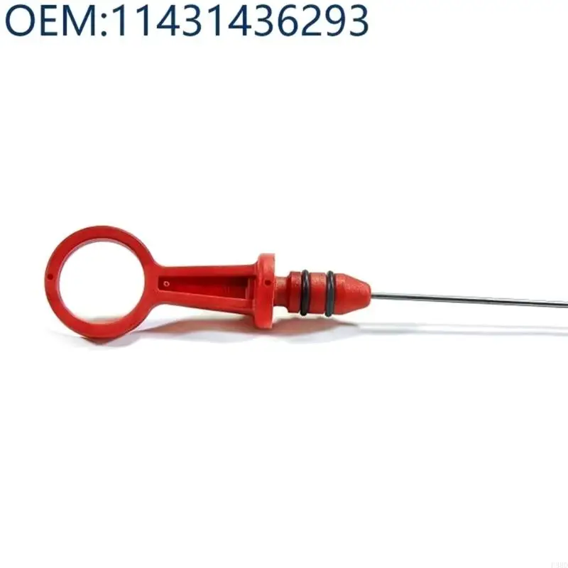 Engine Oil Level Dipstick 11431436293, ABS Metal Replacement Rod with Loop Handle for Daily Maintenance Service and Routine Oil