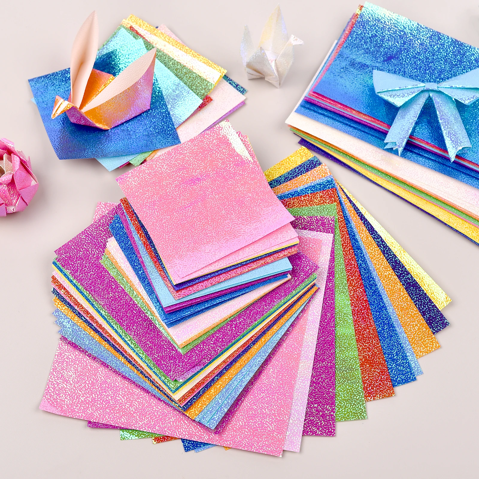 50 Stück Metallic-Perlen-Karton, Papierschimmer, DIY, glänzendes Basteln für Hochzeit, Sammelalbum, Basteln, Karten, Party-Dekoration