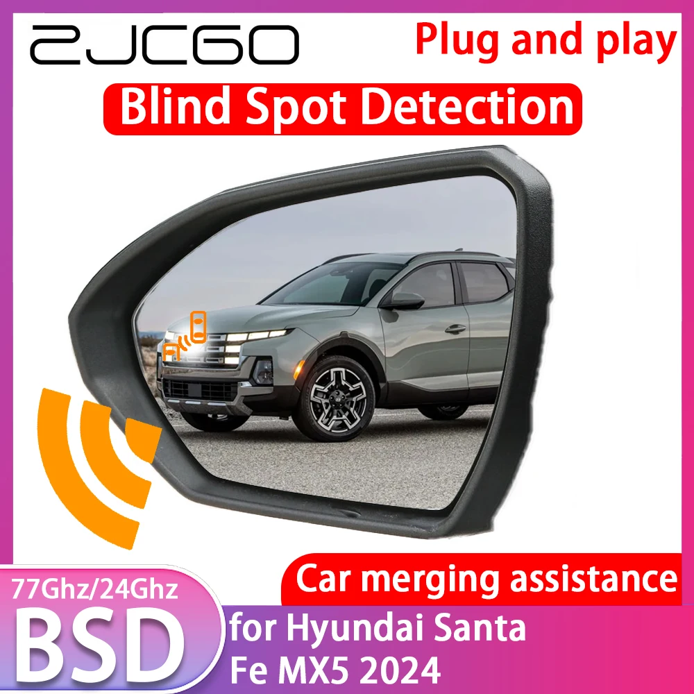 ZJCGO for Hyundai Santa Fe TM 2019-2023 Blind Spot Detection Car BSD BSA BSM System Driving Warning Radar Alert Mirror