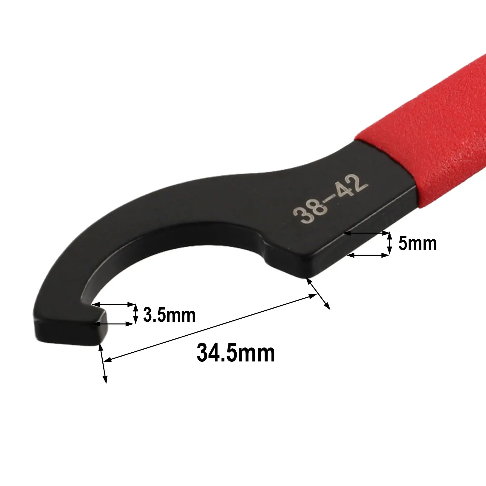Ajustador de Amortecedor para Motocicletas Ferramenta C-spanner Uso Universal de Ferramentas Manuais Gancho Pré-carregamento Chave Inglesa 4272 mm