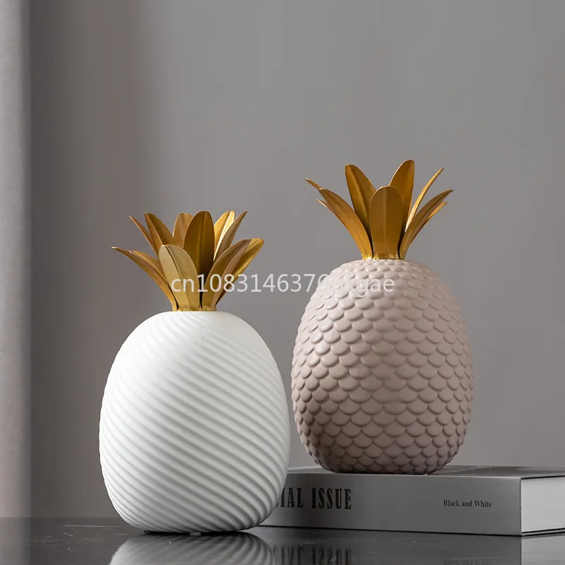 

Creative Abstract Pineapple Fruit Decoration Home Accessories Modern Simple Porch Tabletop Decoration Housewarming Gift