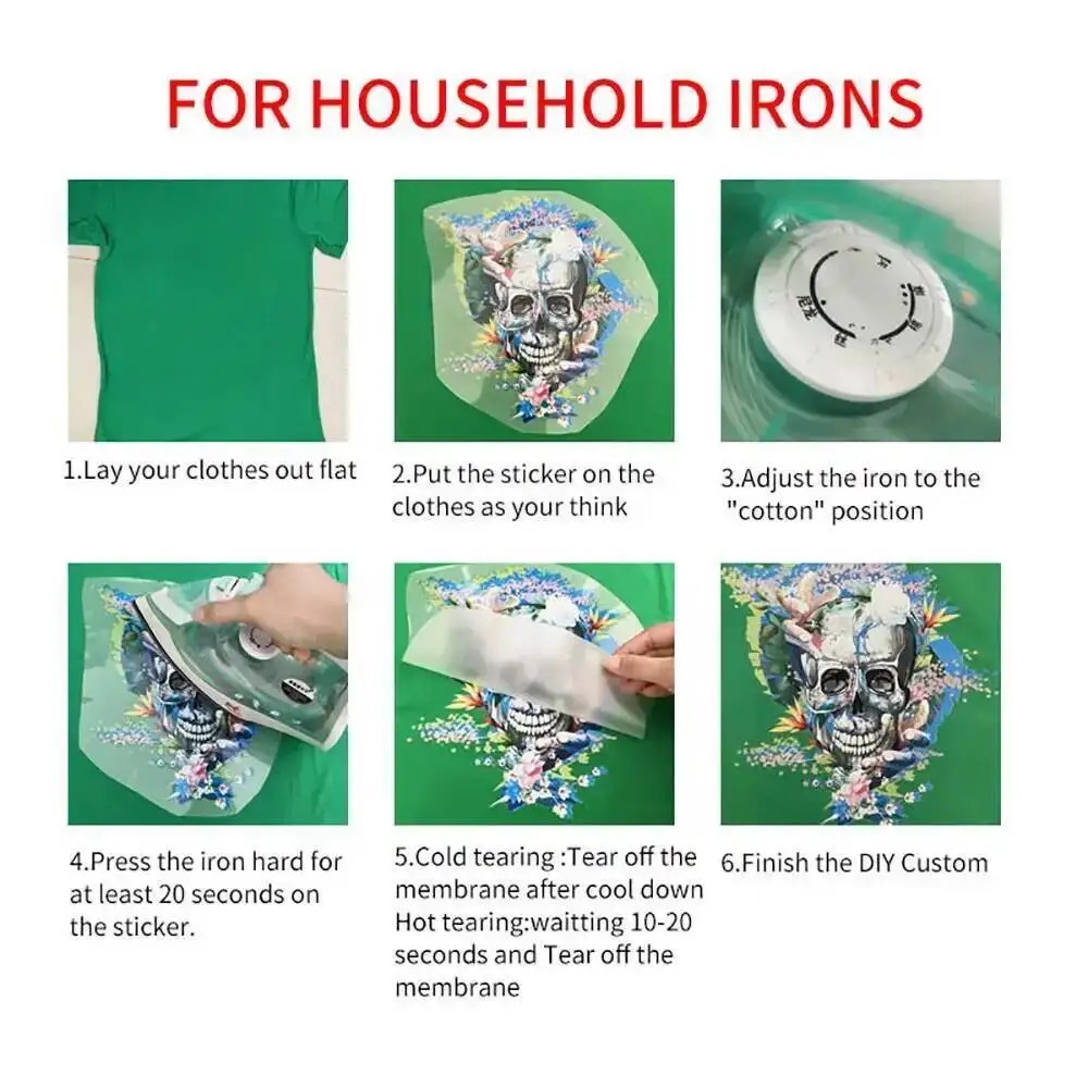 2Pcs/Lot Van Gogh Sunflower Starry Sky Ironing Heat Thermal Transfer Fusible Stickers Iron On Thermoadhesive Patches For Clothes