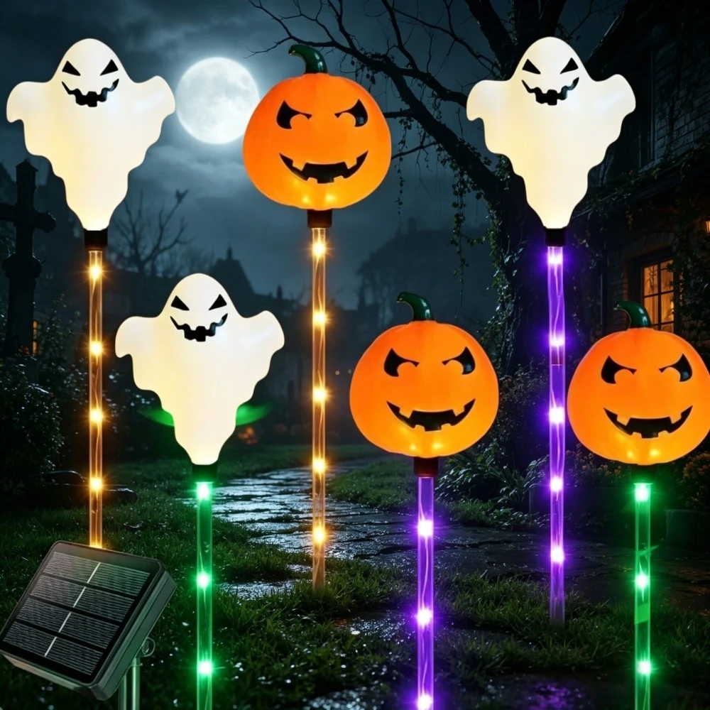 decoracao-de-halloween-com-aboboras-fantasmas-e-caveiras-conjunto-de-6-pecas-luzes-led-solares-roxas-laranjas-e-verdes-para-jardim-a-prova-d'Agua-para-caminhos-e-gramados