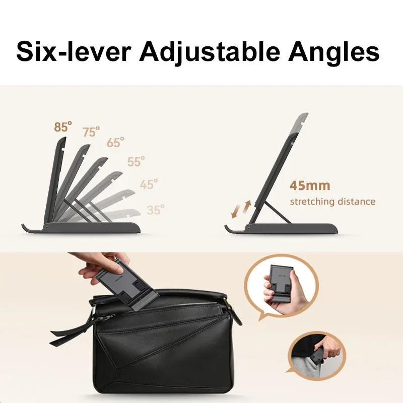 حامل مكتب سطح المكتب للطاولة، حامل قابل للطي، ملحقات الهاتف المحمول، قابل للتعديل، Suporte Celular لجهاز iPad iPhone Xiaomi Samsung