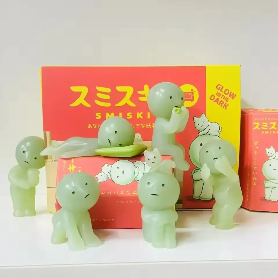 

2025 SMISKI Hippers Blind Box Noctilucent Green Doll Mystery Box Action Figures Fans Children Christmas Gift Random