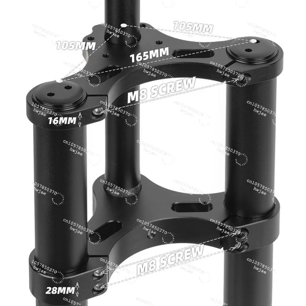 12inch CNC 135mm Width Dual Brake Ebike Fork for FIIDO Q1s Invert Fat Bike Suspension Fork