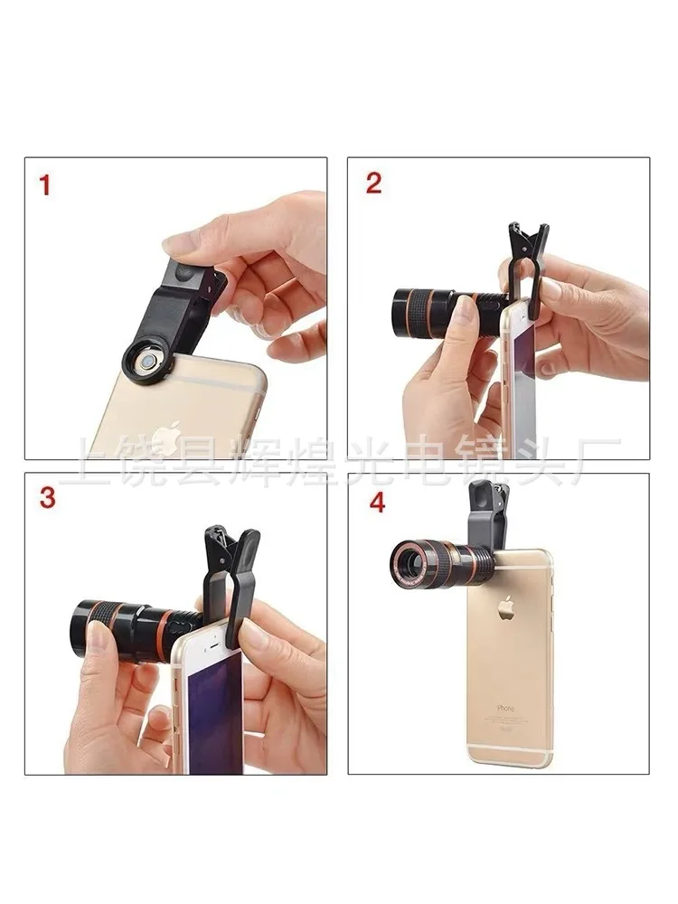 8x mobile phone telescope 8X telephoto telescope 8X monocular mobile phone lens