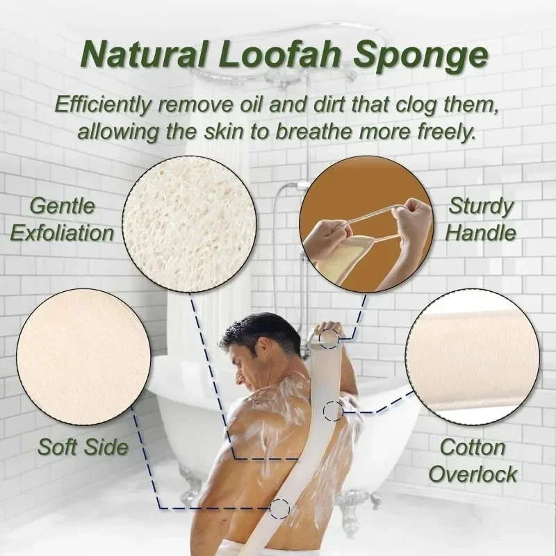 Loofah body exfoliating scrubber