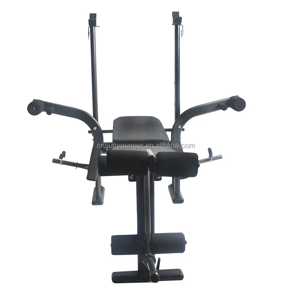 Panca pesi per fitness indoor Panca da allenamento multifunzione Bilanciere Squat Rack Panca da letto per sollevamento pesi per fitness sportivo