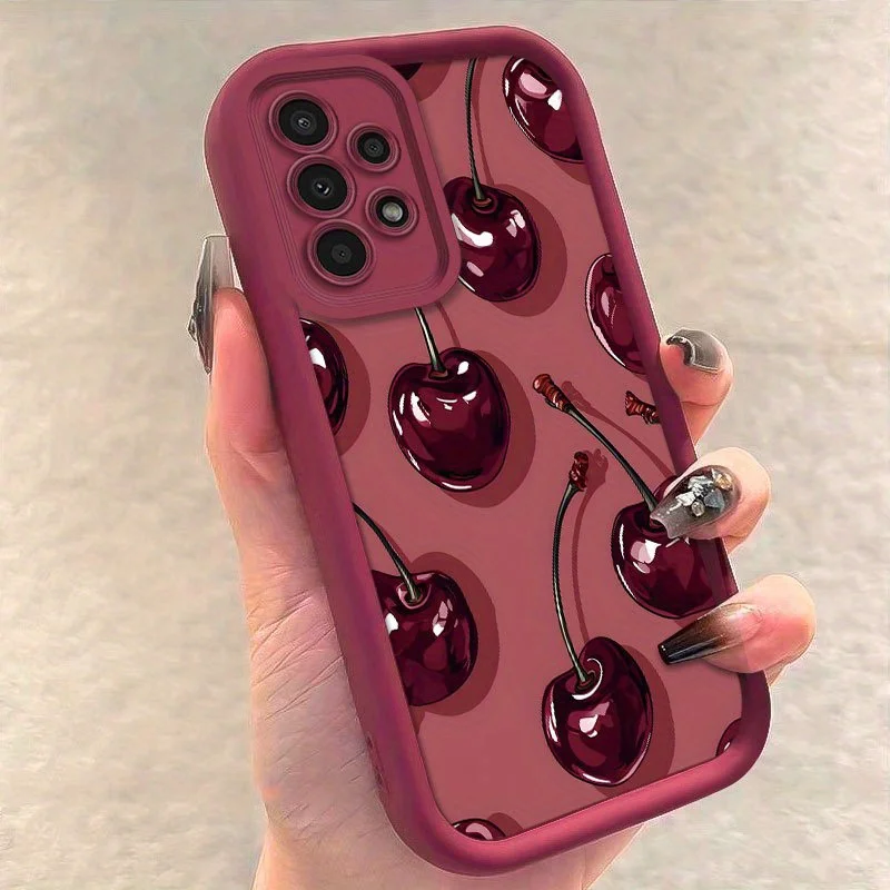 Phone case Red cherry s26 ultra case s25 ultra s24 plus Fashion phone case for Samsung Galaxy S26/S25/S24/S23/S22 Ultra FE Plus