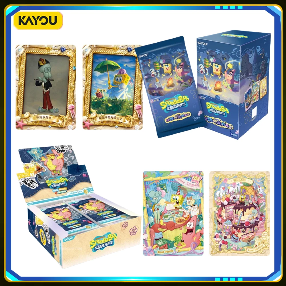kayou-スポンジボブ・スクエアパンツ-コレクションカード-プレミアムパック-第3巻-フルボックス-アニメキャラクターカード-コレクタブル周辺グッズ