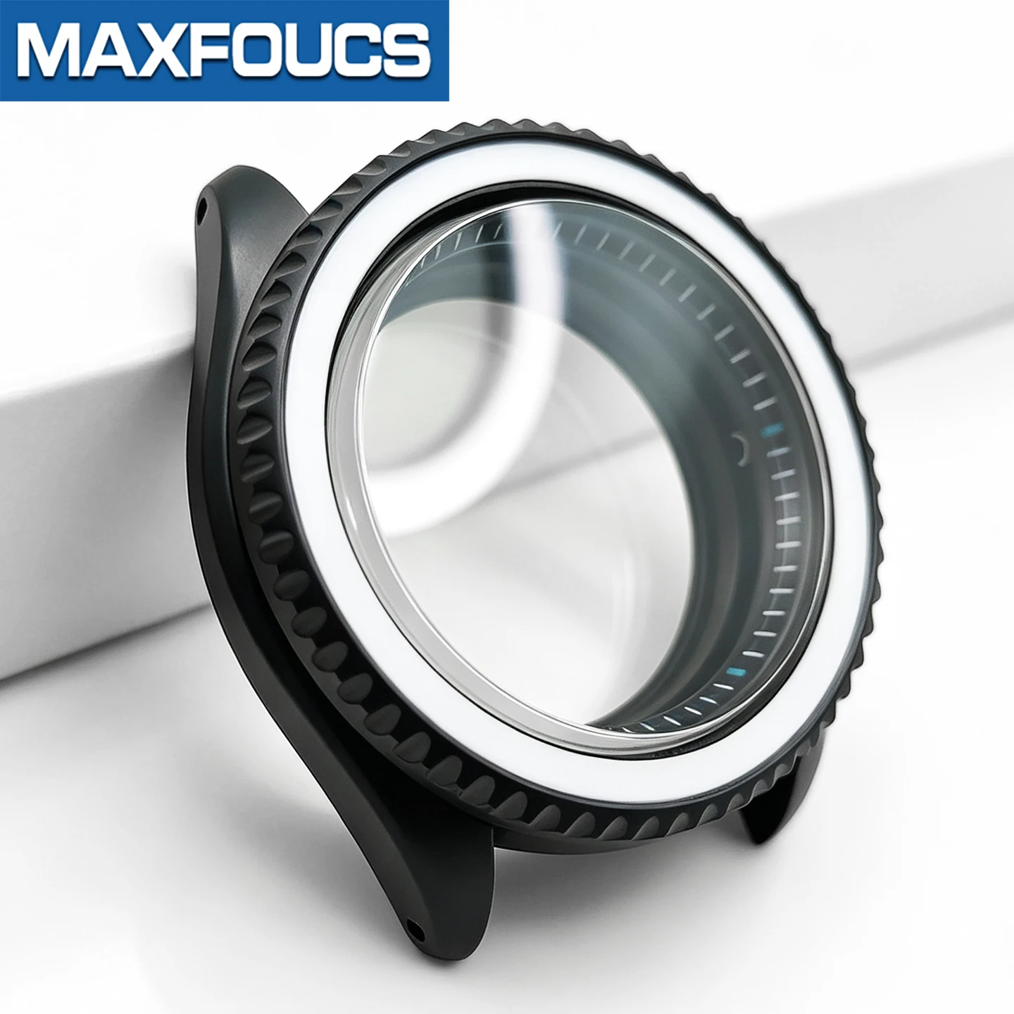 SKX Classic Mattschwarzes Uhrengehäuse 3 Uhr Edelstahl MOD NH35 NH36 4R36 Krone Saphirglas Kundenspezifisches Zubehör – Detail 16