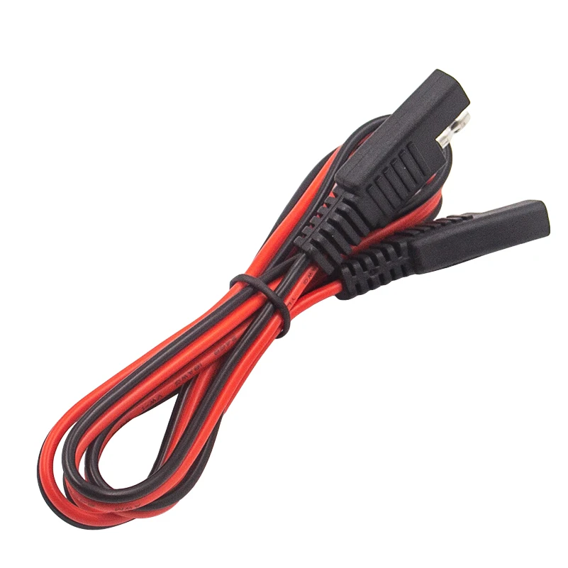 18AWG SAE Male Female Power Vehicle Extension Cable Plug  Wire Cable Connector 2m Solar Photovoltaic Battery 2core Power Cord