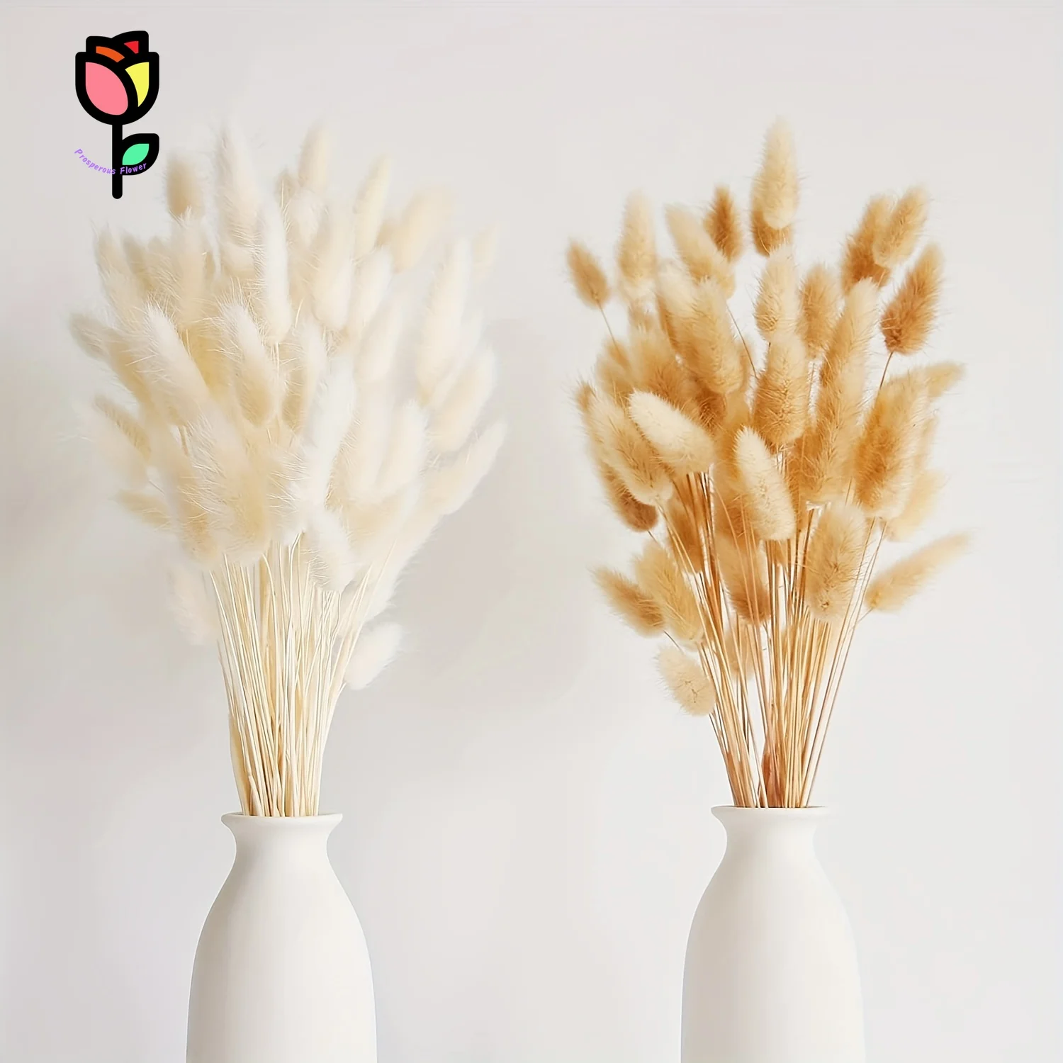 

90pcs Dried Flower Rabbit Tail Grass Bouquet Nordic Weddings Decoration Bohemian Style Pampas Flowers Country Party Home Decor