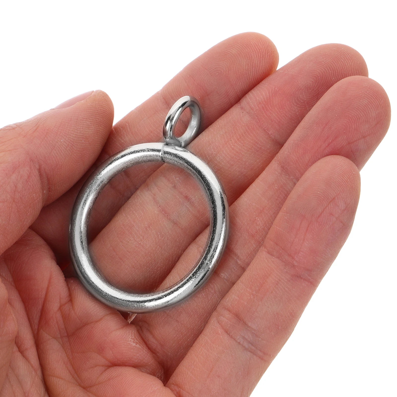 

10pcs Metal Hook Rings For Curtains Strong Easy Install Pre Drilled Fits 28Mm Rods Large Quantity Curtain Accessories
