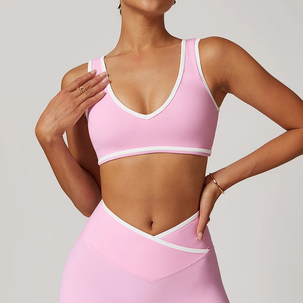 

Yoga Bra Gym Top Sexy U-back Sports Bra Fitness Running Breathable Quick Drying Nude Feel Women's Underwear Push Up Crop Top