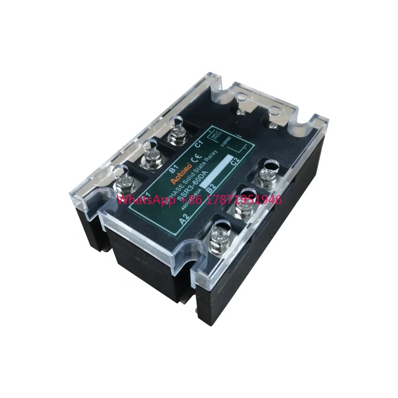 SSR3-60DA 60A 3 phase 220vac solid state relay ssr power factor controller