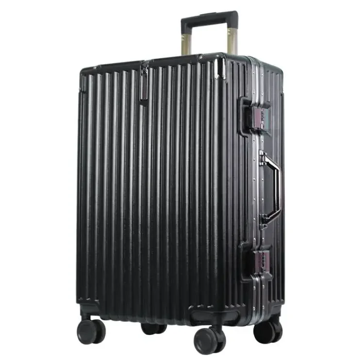 Luggage Aluminum Frame Women Men's Suitcase Small 20-Inch Trolley Case Universal Wheel 24 Student 26 Password Leather Case 28